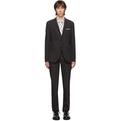 Neil Barrett Slim Fit Two In 01 Black