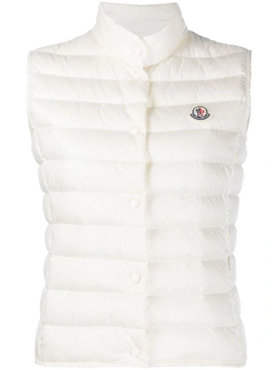 Moncler 无袖衬垫马甲 In White