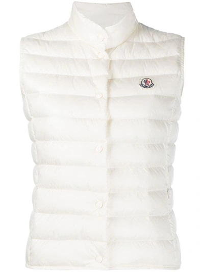 Moncler Sleeveless Padded Gilet In White