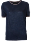 Karen Walker Apollo Knit T-shirt In Blue