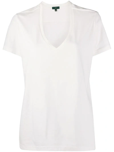 Jejia Oversized V-neck T-shirt In White