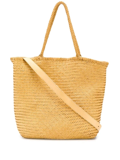 Officine Creative Susan 02 Woven Bag In Yellow