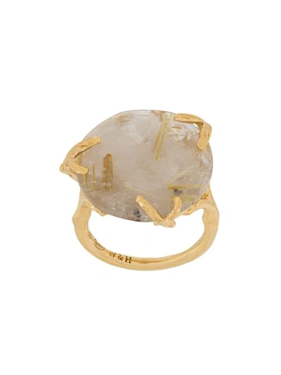 Wouters & Hendrix Rutilated Quartz Ring In Gold