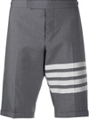 Thom Browne 4-bar Tailored Shorts In Grey