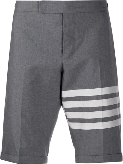 Thom Browne 4-bar Tailored Shorts In Grey
