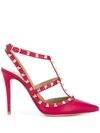 Valentino Garavani Rockstud 100mm Pumps In Pink