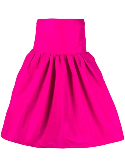 N°21 Structured Flared Midi-skirt In Pink