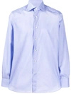 Canali Spread Collar Slim Fit Shirt In Sky Blue