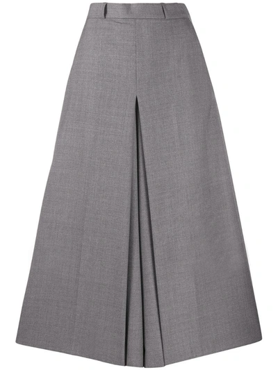 Ami Alexandre Mattiussi Front Slit Pencil Skirt In Grau
