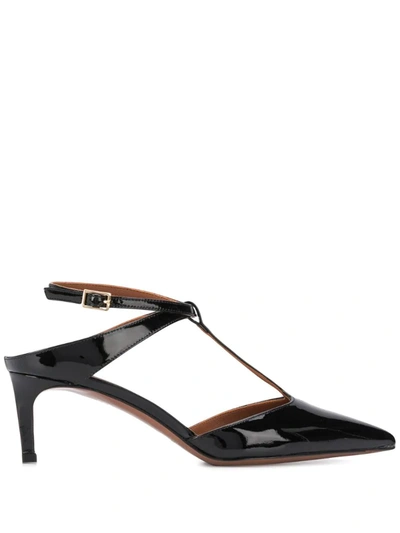 L'autre Chose T-bar Strap Pumps In Black