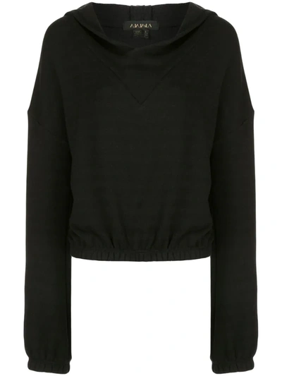 Alala Aspen Jersey Hoodie In Black