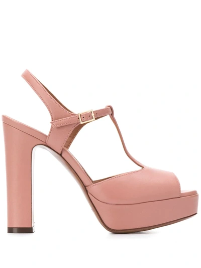L'autre Chose D'orsay T-bar Sandals In Pink