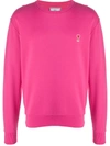 Ami Alexandre Mattiussi Ami De Coeur Sweatshirt In Pink