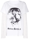 Mm6 Maison Margiela Camera Obscura Print T-shirt In White