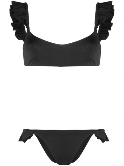 Zimmermann Two-piece Bikini Set In Black