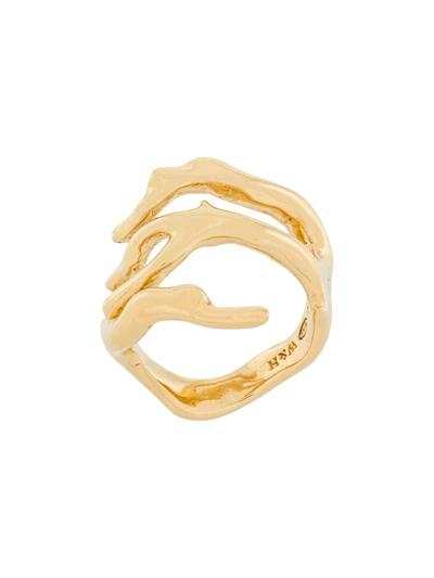 Wouters & Hendrix Organic Shaped Ring In Gold