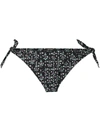 Isabel Marant Shayla Printed Bikini Bottoms In Blue