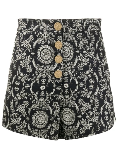 Pinko Vanitosa Printed Shorts In Black