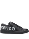 Kenzo Logo-print Low-top Trainers In Black