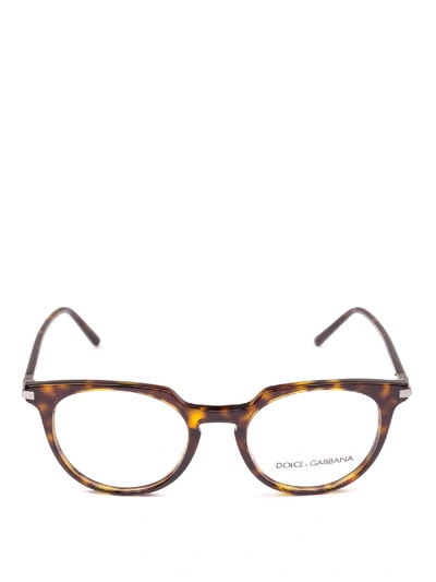 Dolce & Gabbana Tortoise Acetate Optical Glasses In Brown