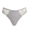 Simone Perele 'delice' Embroidered Thong In Cloud