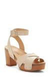 Lucky Brand Hadilla Platform Sandal In Sand Shell Leather
