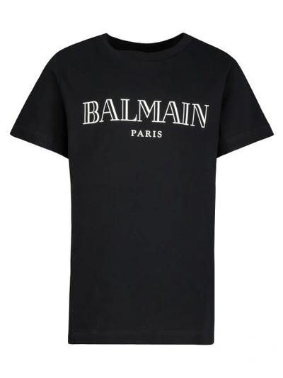 Balmain T-shirt  Paris Kids In Black