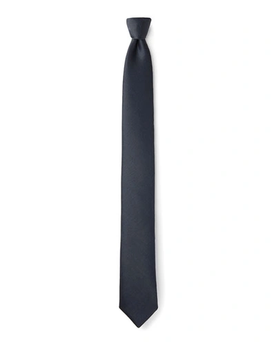 Title Of Work Men's Solid Silk-blend Tie In Navy