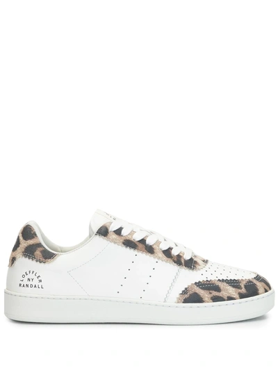Loeffler Randall Keeley Leopard-print Leather Sneakers In White Leopard