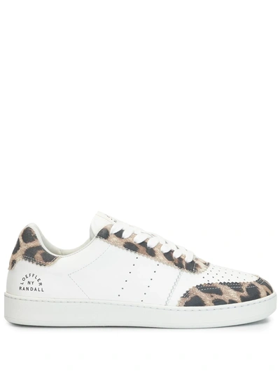 Loeffler Randall Keeley Leopard-print Leather Trainers In White Leopard