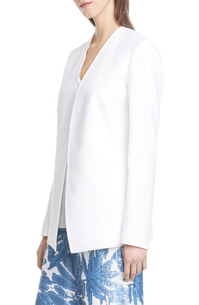 Lafayette 148 Petite Lavish Linen Miranda Jacket In White