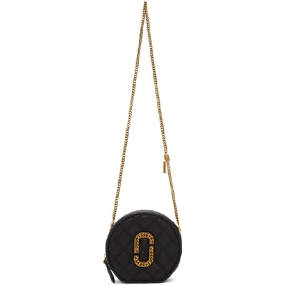 Marc Jacobs The Leather Status Round Cross-body Bag In 001 Black
