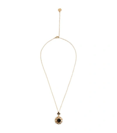 Dolce & Gabbana Gold-tone Rose Charm Necklace