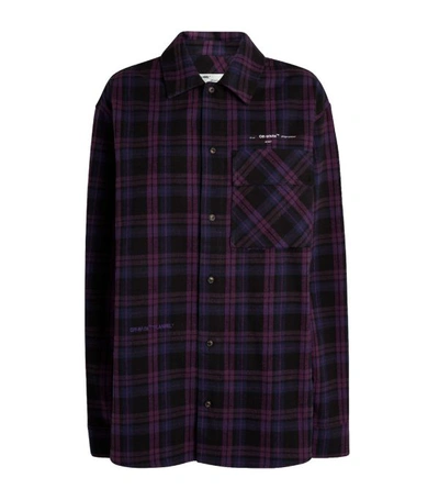 Off-white Oversized Flannel Check Shirt