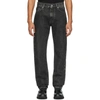 Versace Men's Relaxed Washed Denim Jeans In Black