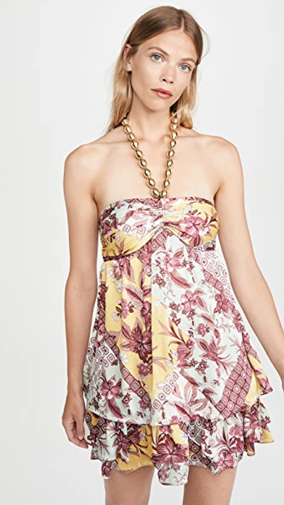 Alexis Irati Printed Halter Mini Dress In Multi