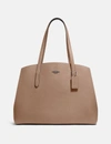 Coach Charlie Carryall 40 In Light Nickel/taupe