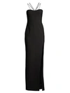 Likely Mariette Slit Gown In Black