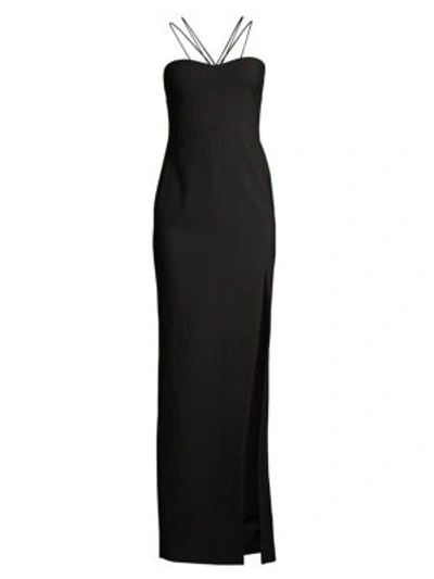 Likely Mariette Slit Gown In Black