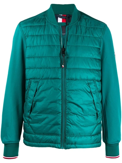 Tommy Hilfiger Padded Bomber Jacket In Green