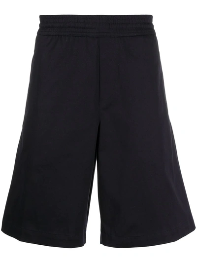 Neil Barrett Elasticated Track Shorts In Blue