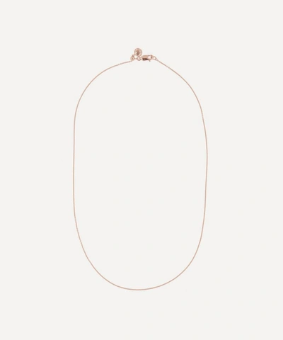 Monica Vinader Rose Gold Plated Vermeil Silver Short Rolo Chain