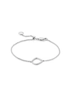 Monica Vinader Silver Riva Diamond Kite Chain Bracelet
