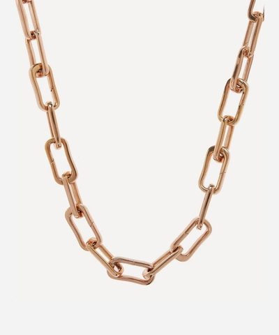 Monica Vinader Rose Gold Plated Vermeil Silver Alta Capture Charm Necklace