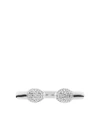 Monica Vinader Fiji Bud Sterling Silver Diamond Stacking Ring