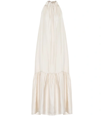 Asceno Ibiza Silk-charmeuse Maxi Dress In Printed