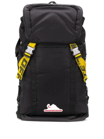 Off-white Industrial-straps Nylon Backpack In Black No Color