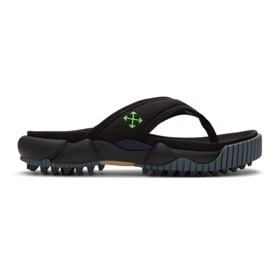 Off-white Oddsy Tread-sole Neoprene And Rubber Sandals In Black