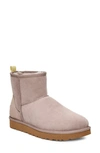 Ugg Women's Classic Mini I Booties In Oyster / Neon Yellow Suede