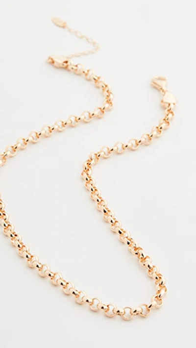 Maison Irem Role Chain Leith Necklace In Gold